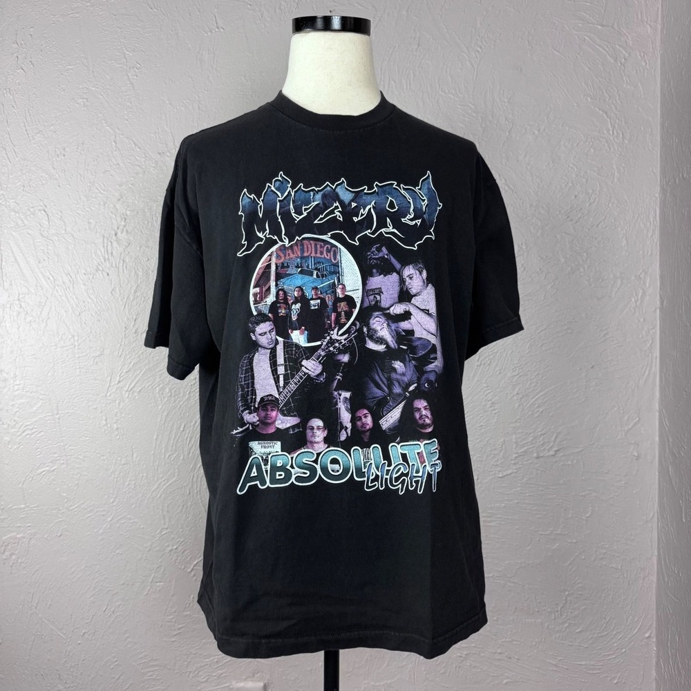 Misery Absolute Light XL black band shirt Hardcore band HXC San Diego